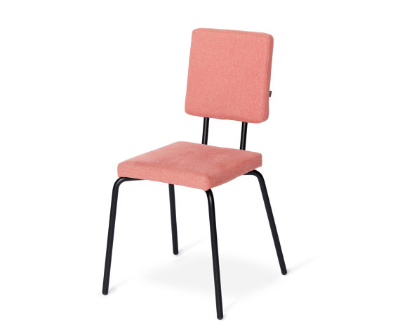 Option Chair Pink, Square seat, square backrest | Sedie | PUIK