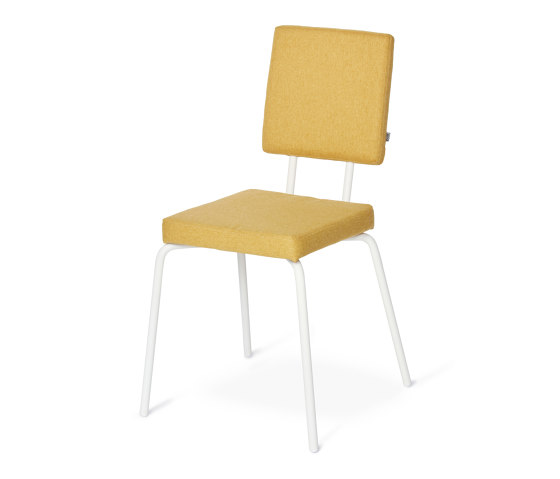 Option Chair Yellow, Square seat, square backrest | Sillas | PUIK