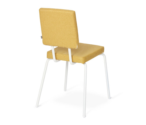 Option Chair Yellow, Square seat, square backrest | Chaises | PUIK