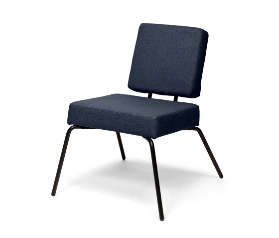 Option Lounge Darkblue, Square seat, square backrest | Armchairs | PUIK