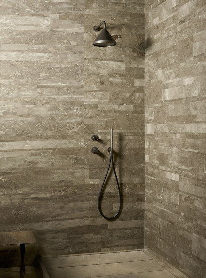 Fontane Bianche Salvatori + Fantini | Built-in shower mixer, Rain showerhead, shower arm, shower set | Shower controls | Fantini