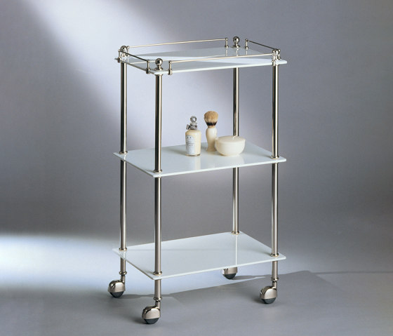Tavolino white glass | Bath shelving | Aquadomo