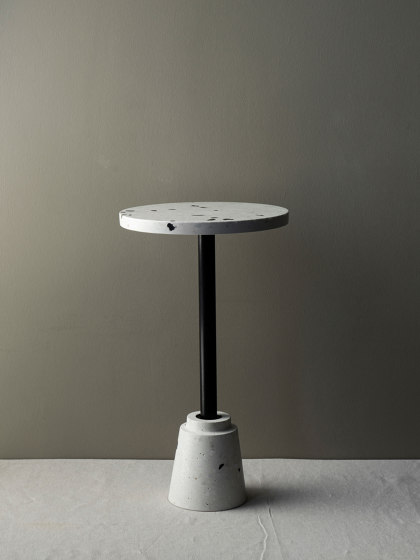 Conic White & Black Coffee Table | Side tables | Karoistanbul