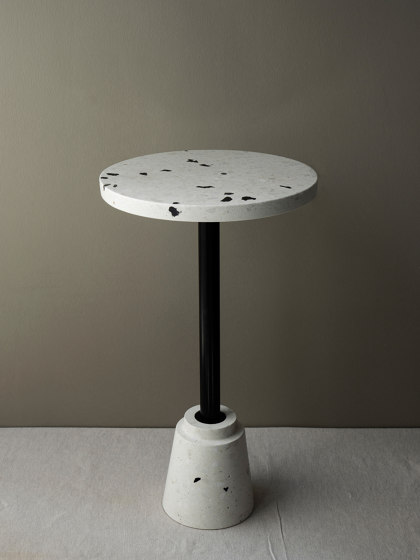 Conic White & Black Coffee Table | Side tables | Karoistanbul