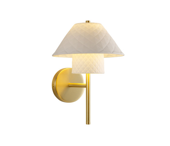 Oxford Double Wall Light, Satin Brass | Lampade parete | Original BTC