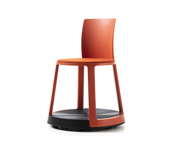 Revo | Chair with castor Base and Upholstery | Sillas | TOOU