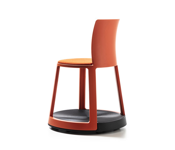 Revo | Chair with castor Base and Upholstery | Chairs | TOOU