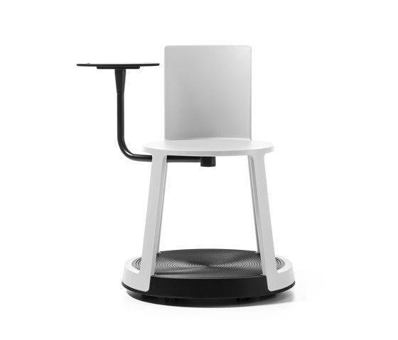 Revo | Chair with castor Base and Tablet | Chaises | TOOU