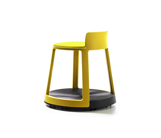 Revo | Stool with Castor Base and Upholstery | Stools | TOOU