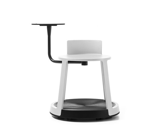 Revo | Stool with Castor Base and Tablet | Tabourets | TOOU