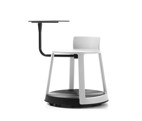 Revo | Stool with Castor Base and Tablet | Taburetes | TOOU