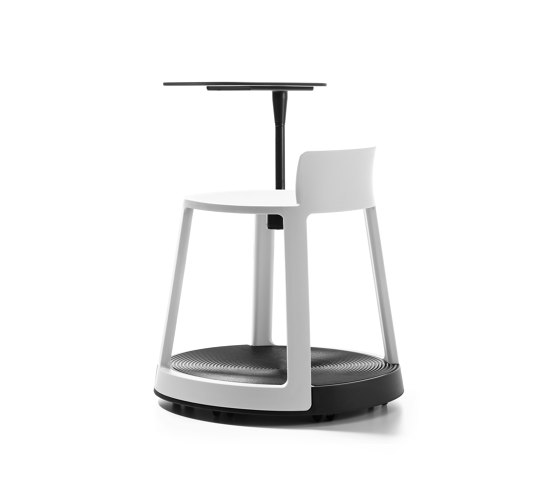 Revo | Stool with Castor Base and Tablet | Tabourets | TOOU