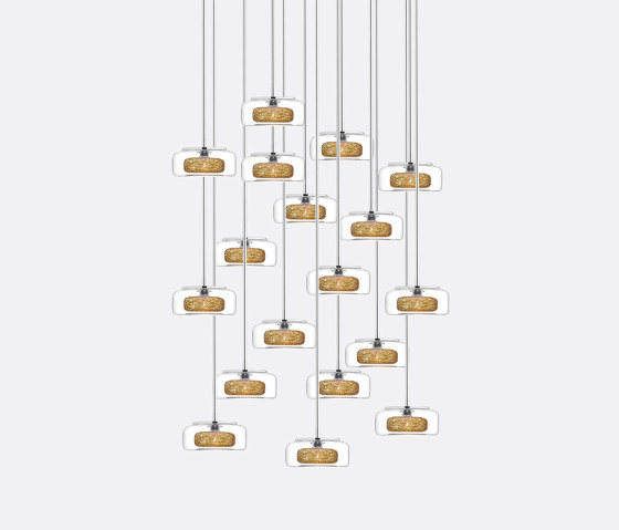 Halo 18 Gold Drizzle | Suspended lights | Shakuff