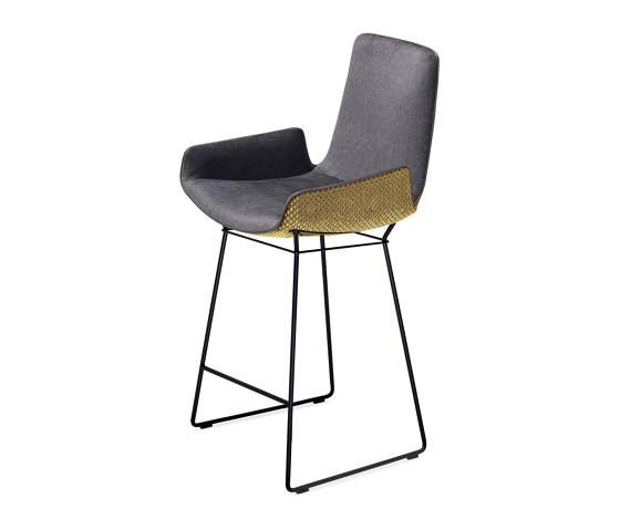 Amelie | Kitchen Armchair Low with wire frame | Counter stools | FREIFRAU MANUFAKTUR