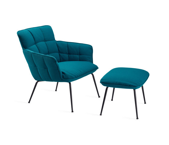 Marla | Easy Chair Low with 4-leg steel frame | Armchairs | FREIFRAU MANUFAKTUR