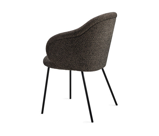 Ona | Curved Armchair with 4-leg steel frame | Chairs | FREIFRAU MANUFAKTUR