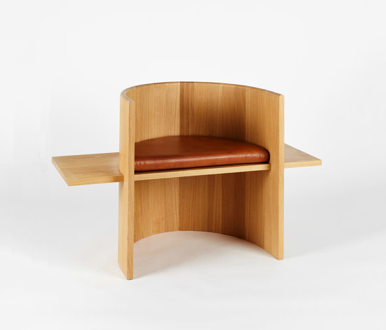 Sit, Set Chair (Hard Maple, Caramel Leather) | Sillas | Roll & Hill
