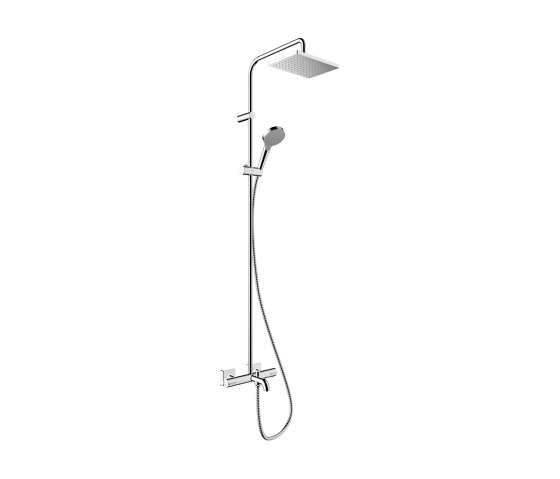 hansgrohe Vernis Shape Showerpipe 230 1jet EcoSmart with bath thermostat | Shower controls | Hansgrohe