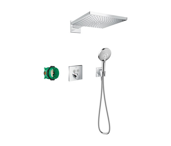 hansgrohe Raindance E Shower system 300 1jet with ShowerSelect Square | Shower controls | Hansgrohe