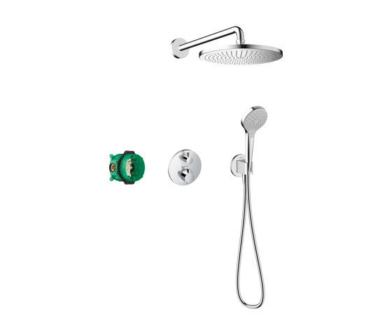 Medewerker Harde wind kom tot rust hansgrohe Croma Shower system 280 1jet with Ecostat S | Architonic