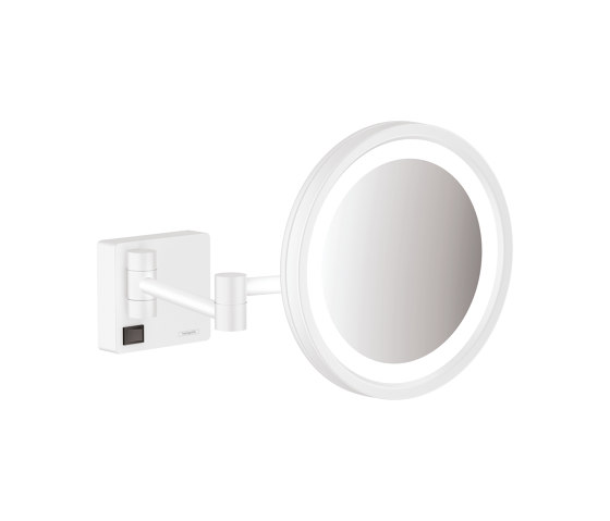 hansgrohe AddStoris Espejo de aumento con luz LED | Espejos de baño | Hansgrohe