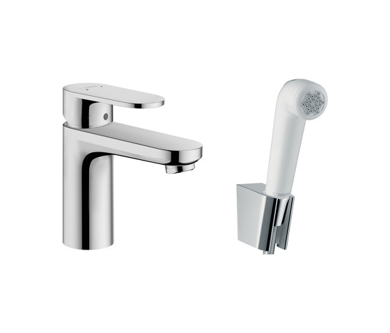 hansgrohe Vernis Blend Single lever basin mixer 100 with bidette hand shower and shower hose 160 cm | Bidet taps | Hansgrohe