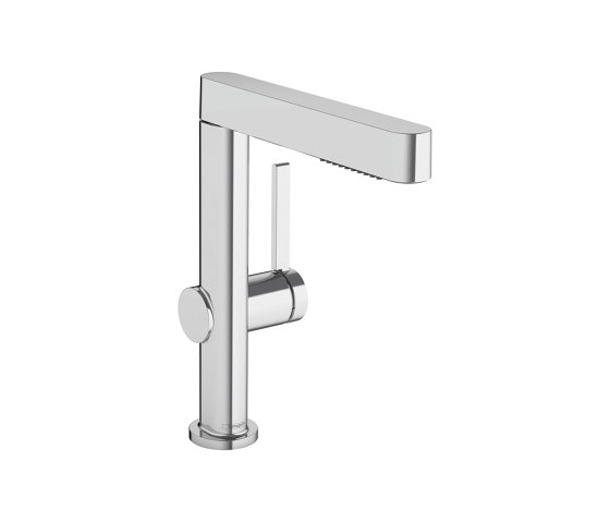 hansgrohe Finoris Single lever basin mixer 230 with pull-out spray, 2jet and push-open waste set | Wash basin taps | Hansgrohe