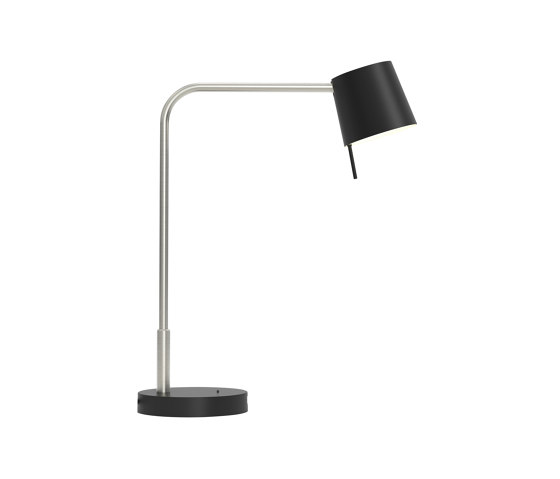 Miura Desk USB | Matt Nickel | Cone 105 Black | Table lights | Astro Lighting