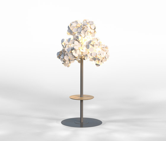 Leaf Lamp Link Tree M w/Round Table | Lampade piantana | Green Furniture Concept