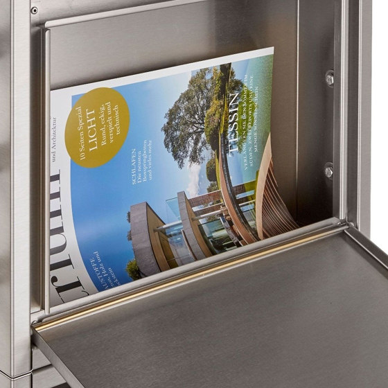 Premium | Edelstahl Innentür Briefkasten BIG - Passend für Briefeinwurf 410x140mm | Mailboxes | Briefkasten Manufaktur