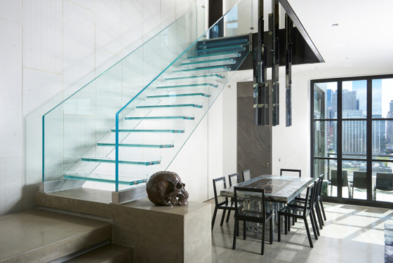 Mistral Ganzglas Glastreppe Chicago | Treppensysteme | Siller Treppen