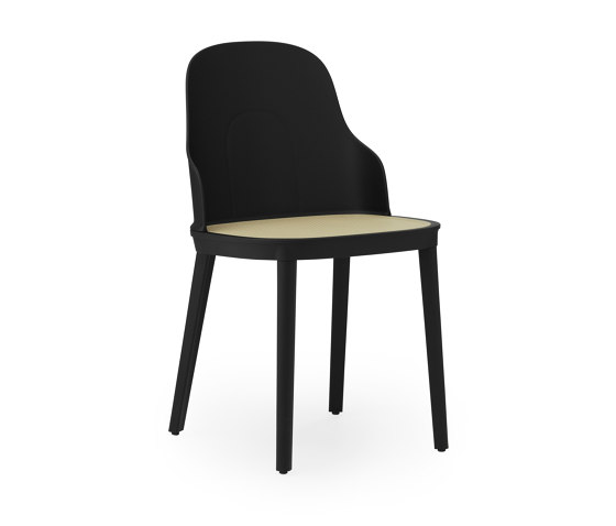 Allez Chair Molded Wicker Black PP | Sedie | Normann Copenhagen