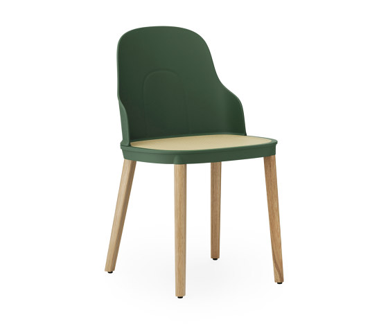 Allez Chair Molded Wicker Park Green Oak | Sedie | Normann Copenhagen