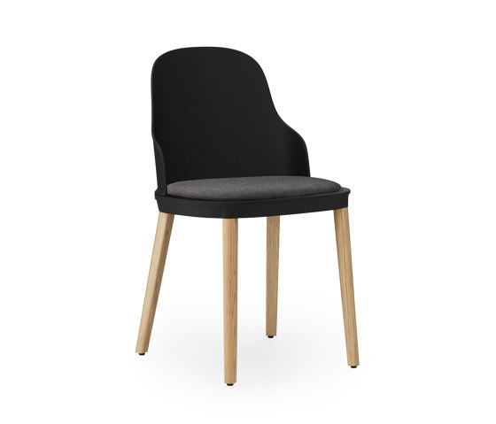 Allez Chair Upholstery Canvas Black Oak | Chaises | Normann Copenhagen