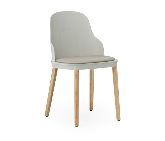 Allez Chair Upholstery Ultra Leather Warm Grey Oak | Sedie | Normann Copenhagen