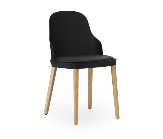 Allez Chair Upholstery Ultra Leather Black Oak | Chaises | Normann Copenhagen