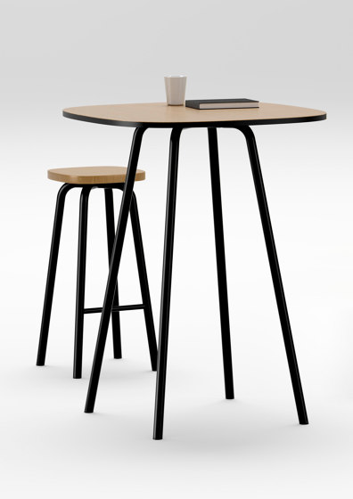 Pully oak stool | Square | Tabourets | Cascando