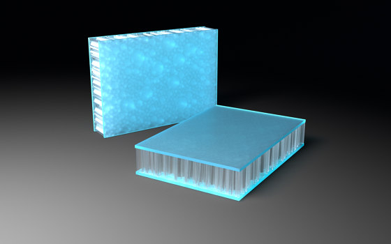 chaos AIR-board® UV satin | electric blue | Synthetic panels | Design Composite