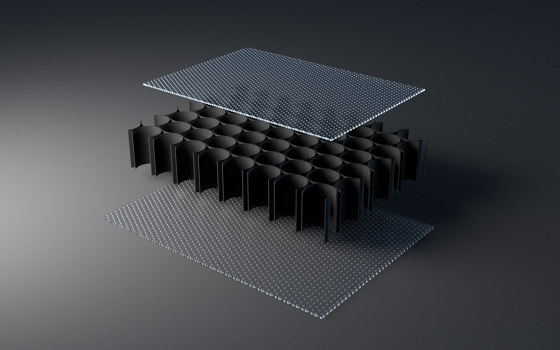 black AIR-board® acoustic | big | Synthetic panels | Design Composite