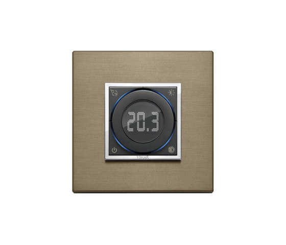 Thermostat wi-fi Eikon Evo aluminium bronze foncé | Gestion de chauffage / climatisation | VIMAR