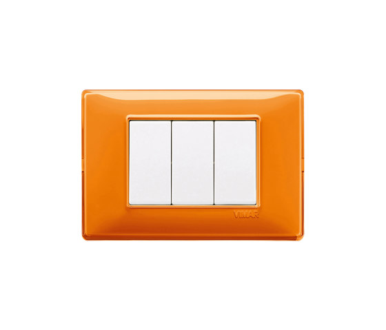 Commutateurs Plana Reflex orange | Interrupteurs à bouton poussoir | VIMAR