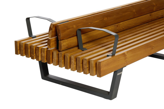 Boston NEW | Bench with Armrest and Backrest | Bancos | Punto Design