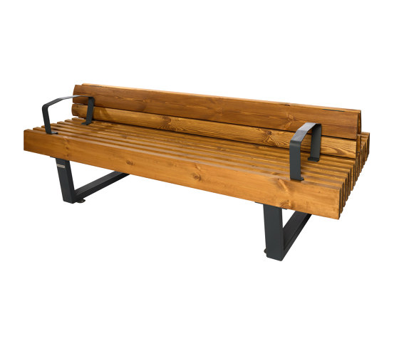 Boston NEW | Bench with Armrest and Backrest | Benches | Punto Design