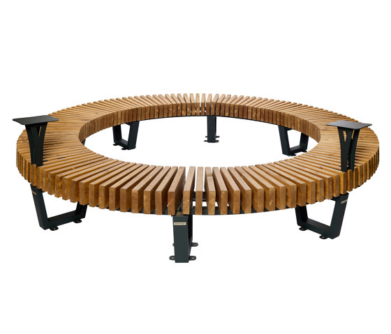 Boston NEW | Radius Bench with Table | Seating islands | Punto Design