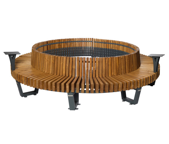 Boston NEW | Radius Bench with Table | Asientos isla | Punto Design
