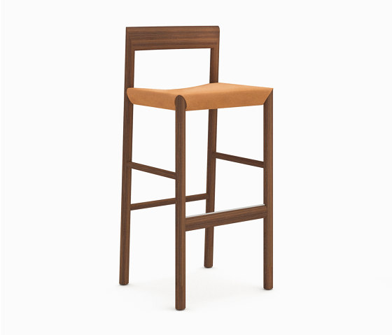 Stax Stool - Walnut Color (Stained Ash) | Bar stools | Bensen