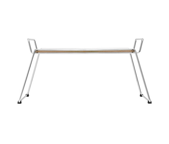 Bloch | Tray and Table, chrome / light grey | Plateaux | Magazin®