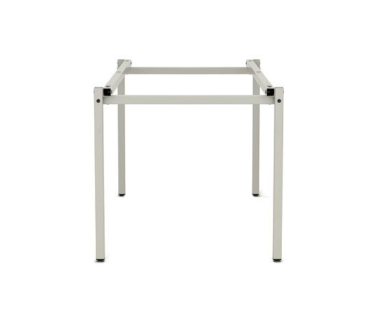 Erik, rectangular | Table Frame, pebble grey RAL 7032 | Tréteaux | Magazin®