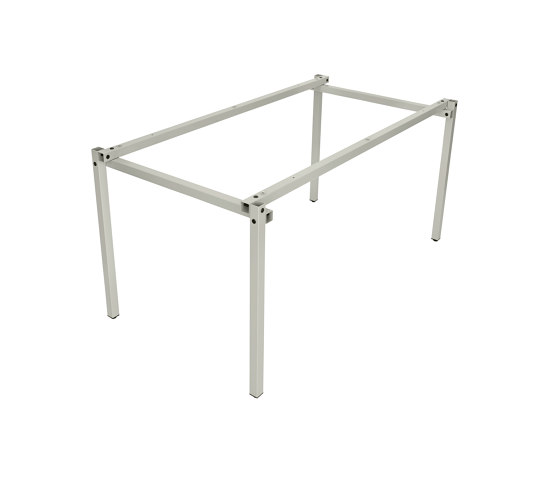 Erik, rectangular | Table Frame, pebble grey RAL 7032 | Trestles | Magazin®