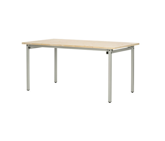 Erik, rectangular | Table Frame, pebble grey RAL 7032 | Cavalletti | Magazin®